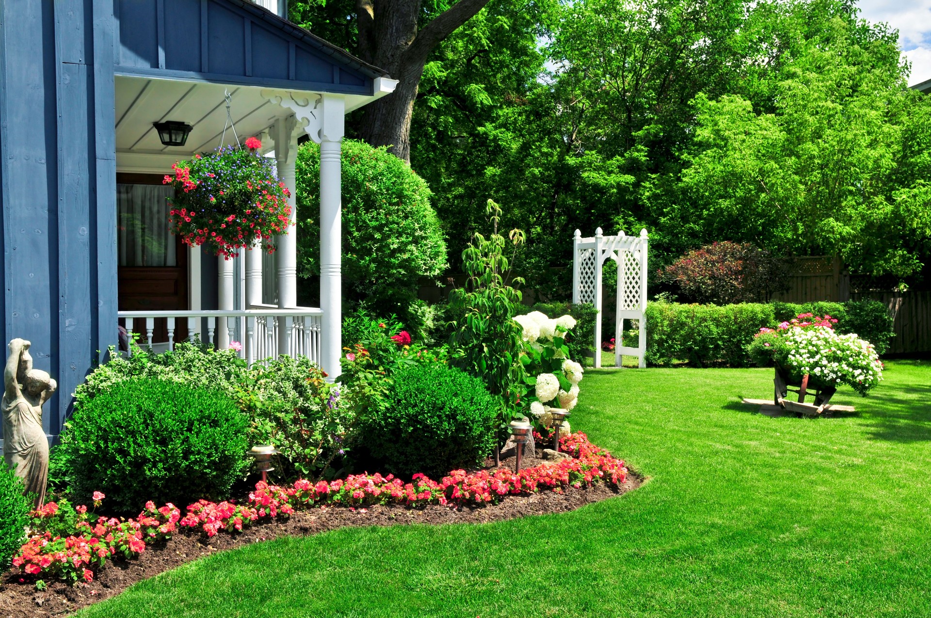 Front yard of a house